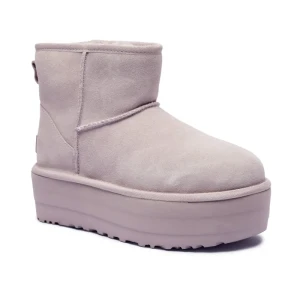 UGG Skórzane śniegowce | z dodatkiem wełny