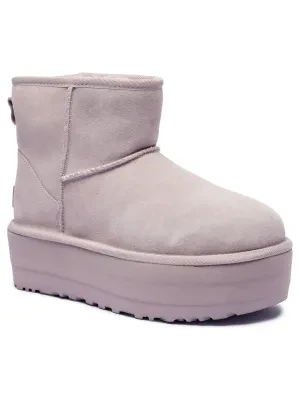 UGG Skórzane śniegowce | z dodatkiem wełny