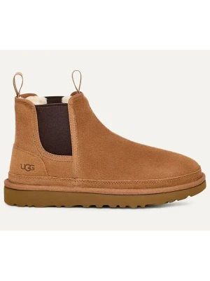 UGG Skórzane sztyblety "Neumel" w kolorze jasnobrązowym rozmiar: 43
