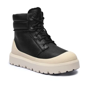 UGG Skórzane trapery NEUMEL | z dodatkiem wełny