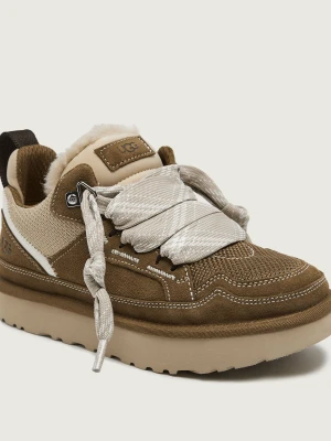UGG Sneakersy Lowmel | shearling | zamsz | z dodatkiem wełny beżowy