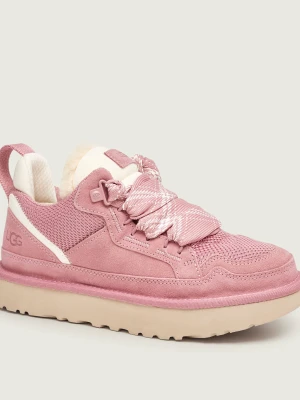 UGG Sneakersy Lowmel | shearling | zamsz | z dodatkiem wełny różowy