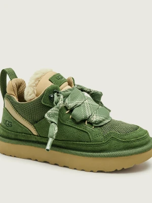 UGG Sneakersy Lowmel | shearling | zamsz | z dodatkiem wełny zielony