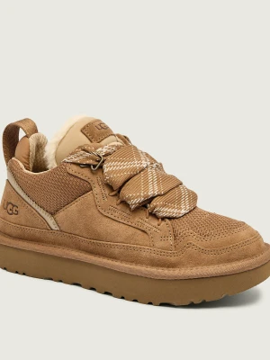 UGG Sneakersy LOWMEL | z dodatkiem wełny | shearling | zamsz brązowy