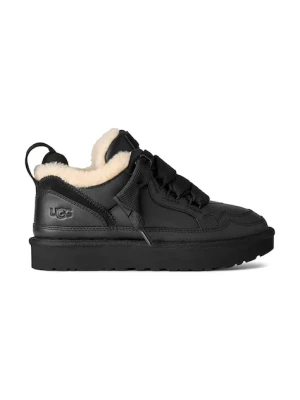 UGG sneakersy skórzane Lowmel Lthr damskie kolor czarny 1171537.BLK