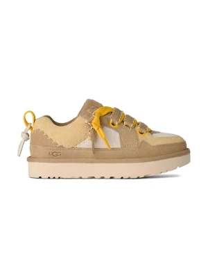 UGG sneakersy zamszowe Lo Lowmel Biarritz damskie kolor beżowy 1172710.MDSD