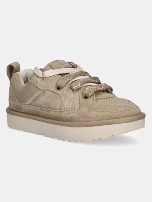 UGG sneakersy zamszowe Lo Lowmel damskie kolor beżowy 1168890-MDSD