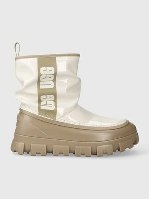 UGG śniegowce Classic Brellah Mini damskie kolor beżowy 1144059