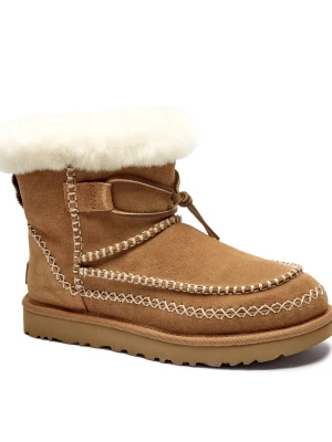 UGG Śniegowce Classic Mini Alpine | shearling | zamsz camel