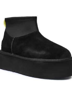 UGG Śniegowce Classic Mini Dipper | wełna | zamsz czarny