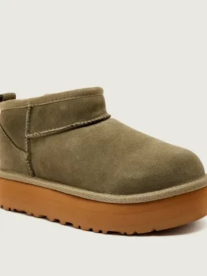UGG Śniegowce CLASSIC ULTRA MINI PLATFORM | z dodatkiem wełny | zamsz
