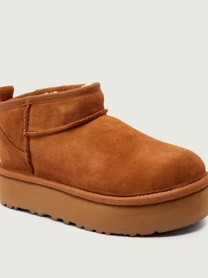 UGG Śniegowce CLASSIC ULTRA MINI PLATFORM | z dodatkiem wełny | zamsz