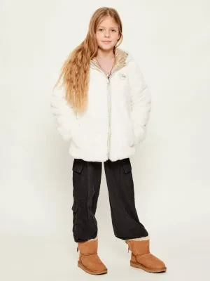 UGG Śniegowce K MINI BAILEY BOW II | shearling | zamsz