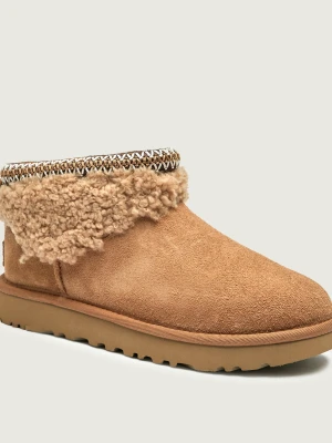 UGG Śniegowce MAXI CURLY | shearling | zamsz camel