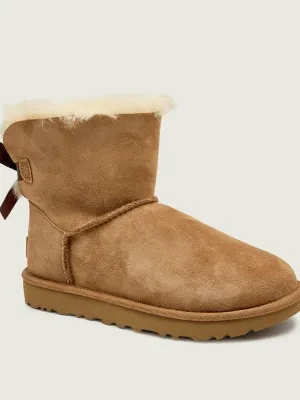 UGG Śniegowce Mini bailey bow II | shearling | zamsz