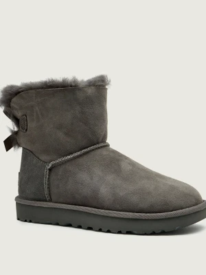 UGG Śniegowce Mini bailey bow II | shearling | zamsz szary