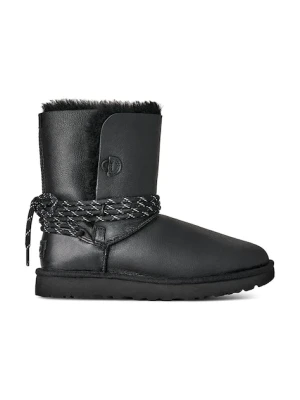UGG śniegowce skórzane Bailey Tie Lthr kolor czarny 1176090.BLK