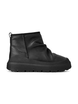 UGG śniegowce skórzane Heritage Utility Mini Noir kolor czarny 1171118.BLK