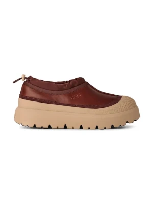 UGG śniegowce skórzane Tasman Weather Hybrid kolor bordowy 1174251.CVN