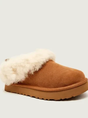 UGG Śniegowce TAZZELLE | shearling | z dodatkiem wełny | zamsz