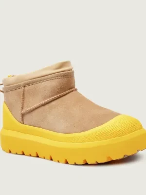 UGG Śniegowce ULTRA MINI WEATHER HYBRID | skóra
