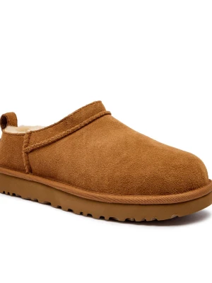 UGG Śniegowce W CLASSIC MICRO | zamsz | z dodatkiem wełny brązowy