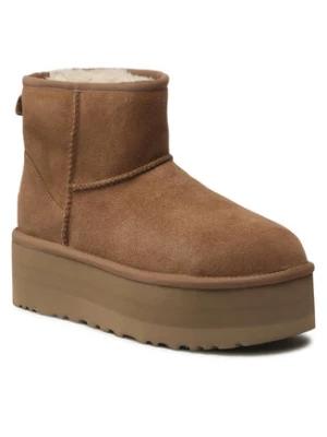 Ugg Śniegowce W Classic Mini Platform 1134991 Brązowy