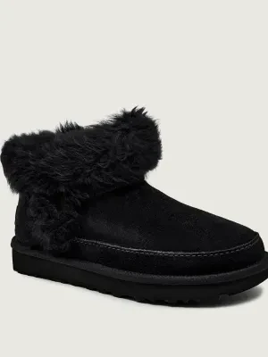 UGG Śniegowce W CLASSIC ULTRA MINI CHALET | shearling | zamsz