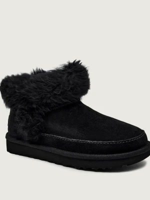 UGG Śniegowce W CLASSIC ULTRA MINI CHALET | shearling | zamsz