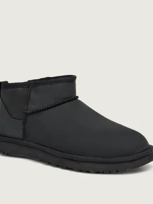 UGG Śniegowce W Classic Ultra Mini | skóra | wełna czarny