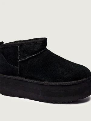 UGG Śniegowce W CLASSIC ULTRA MINI | wełna | zamsz