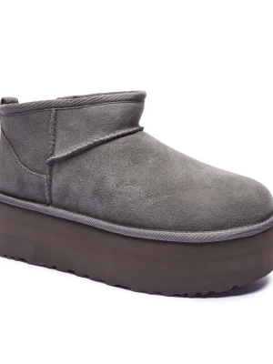 UGG Śniegowce W CLASSIC ULTRA MINI | zamsz