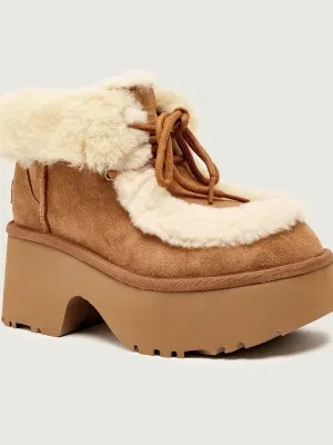 UGG Śniegowce W ESMEE | shearling | skóra