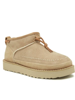 UGG Śniegowce W ULTRA MINI CRAFTED REGENERATE | wełna | zamsz