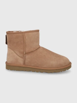 UGG Śniegowce zamszowe Classic Mini brązowy