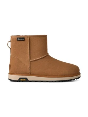 UGG śniegowce zamszowe Classic Mini GTX kolor brązowy 1171150.CHE