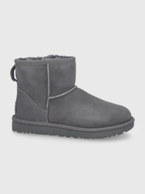 UGG śniegowce zamszowe Classic Mini II szary