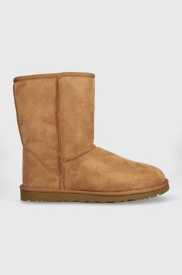 UGG śniegowce zamszowe Classic Short kolor brązowy 5800