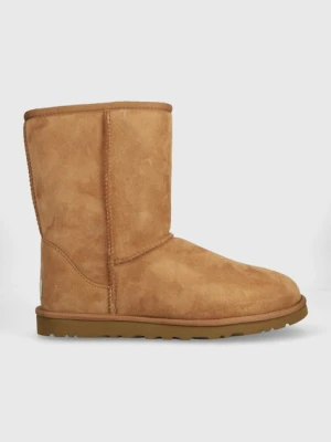 UGG śniegowce zamszowe Classic Short kolor brązowy 5800