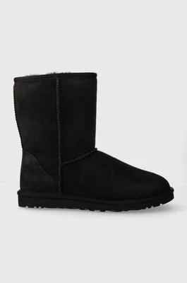 UGG śniegowce zamszowe Classic Short kolor czarny 5800