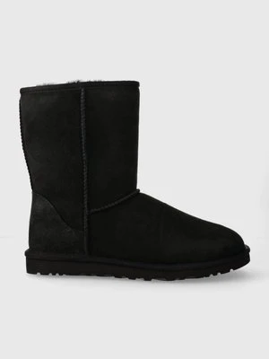 UGG śniegowce zamszowe Classic Short kolor czarny 5800