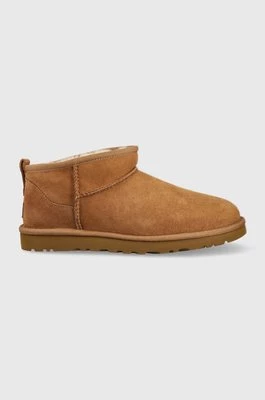 UGG śniegowce zamszowe Classic Ultra Mini 1137391.CHE-CHE