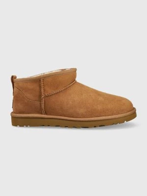 UGG śniegowce zamszowe Classic Ultra Mini 1137391.CHE-CHE