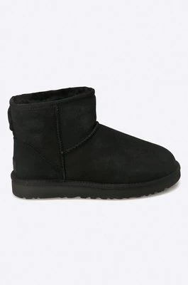 UGG śniegowce zamszowe damskie kolor czarny 1016222.BLK-BLK