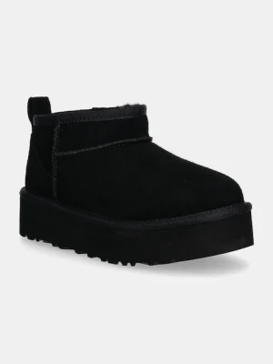 UGG śniegowce zamszowe dziecięce CLASSIC ULTRA MINI PLATFORM