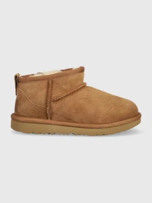 UGG Śniegowce zamszowe dziecięce K CLASSIC ULTRA MINI