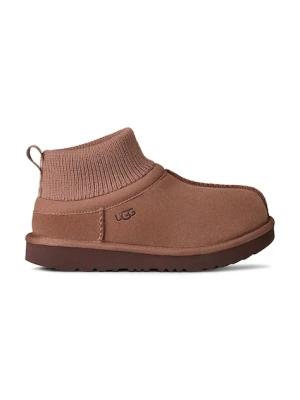 UGG śniegowce zamszowe dziecięce KIDS' CLASSIC ULTRA STRETCH CUFF