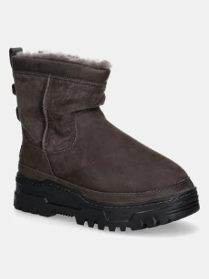 UGG śniegowce zamszowe Heritage Pull On Trailgazer kolor brązowy 1158213-TCLD