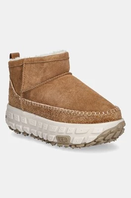 UGG śniegowce zamszowe Venture Daze Ultra Mini kolor brązowy 1164730-CHE