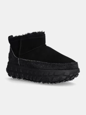 UGG śniegowce zamszowe Venture Daze Ultra Mini kolor czarny 1158200-BBLC